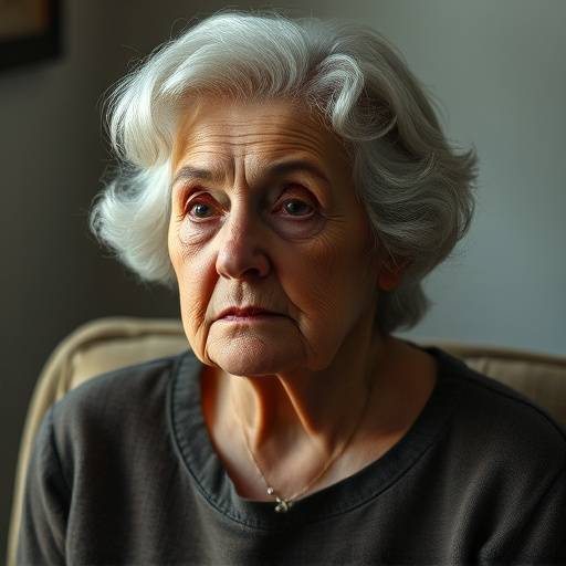 Portrait de Nathalie Gérard, interprétant Isabelle, la grand-mère d'Élise.